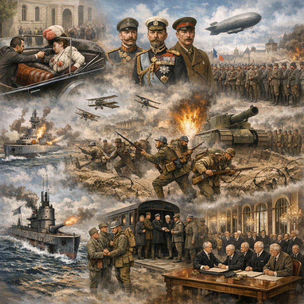 World War I for Grade 8: From the Shot in Sarajevo to the Treaty of Versailles