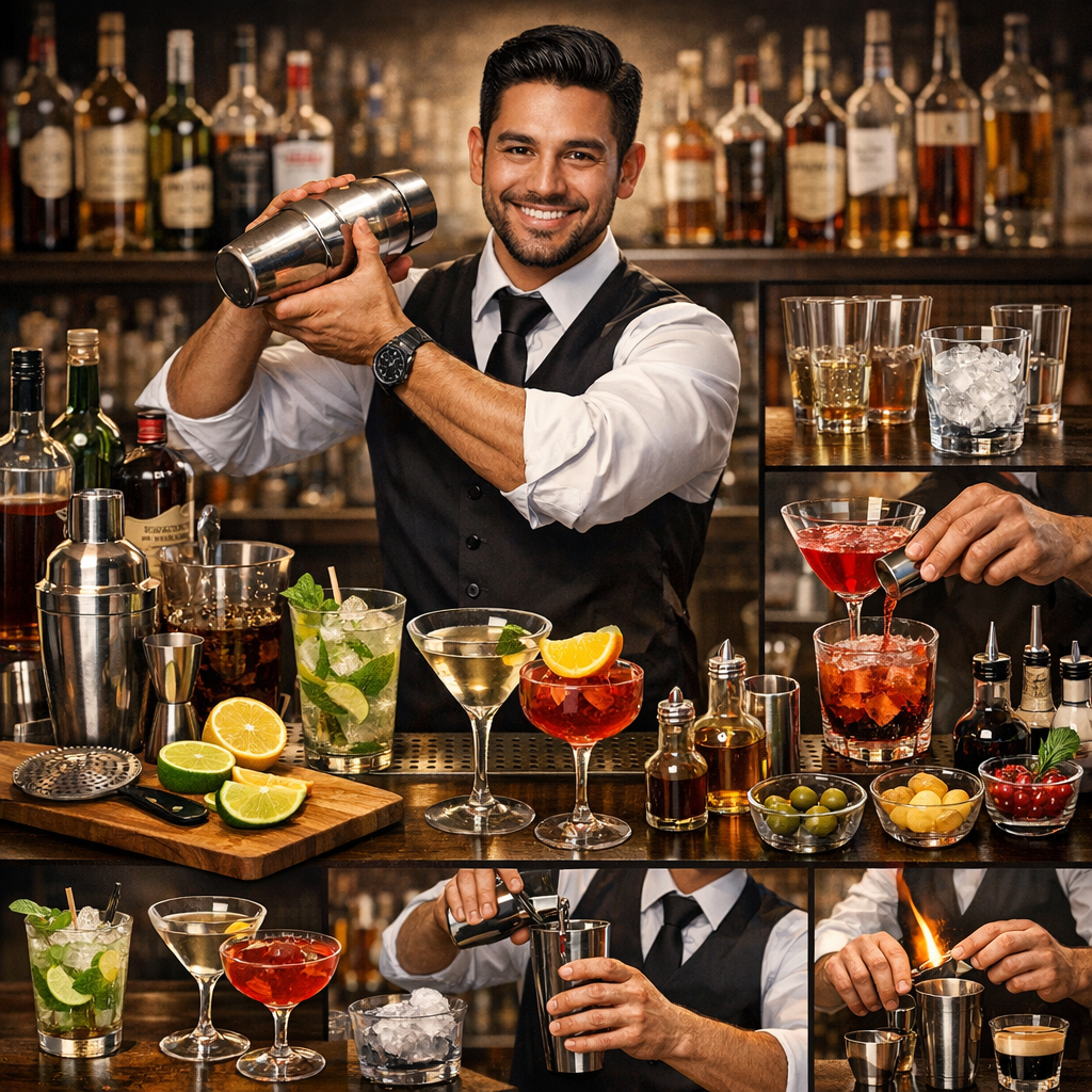 Bartender desde cero: fundamentos profesionales de la coctelería